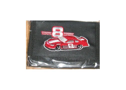 Earnhardt Black Leather # 8 Wallet With Car Design