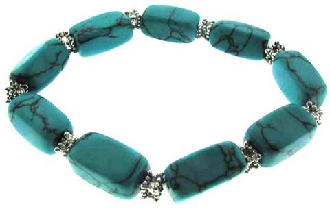 Turquoise Semi Precious Stone Bracelet