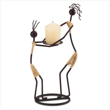 Mother daughter Tribal candle holder