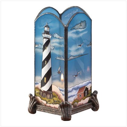 Lighthouse Glass Votive Holder