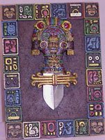 Decorative Egyptian Dagger with Wall Plaque