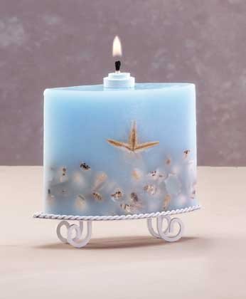 Wax Oil Lamp on Stand