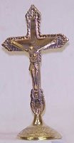 Fancy Brass Crucifix