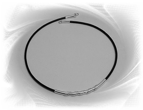 Artisian Handcrafted Sterling Silver Black Cord Necklace With Accent Pendant