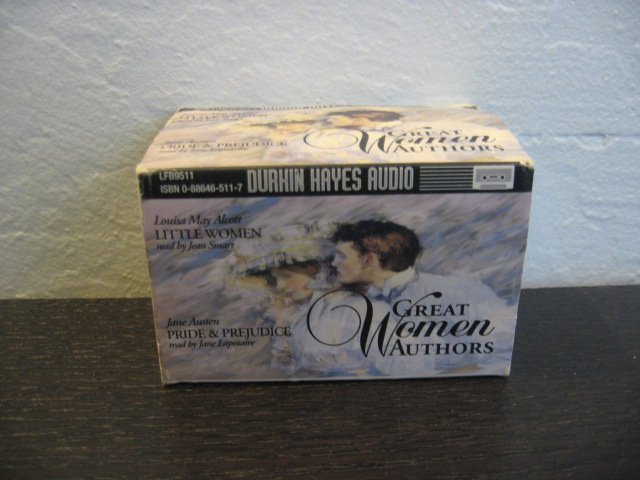 Louisa May Alcott Little Women Jane Austen Pride & Prejudice Great Women Authors Audiobook Cassette