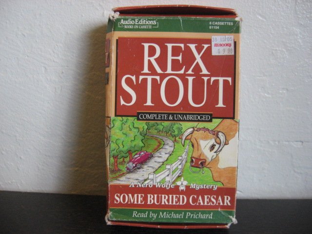 Rex Stout Some Buried Caesar Audiobook Cassette