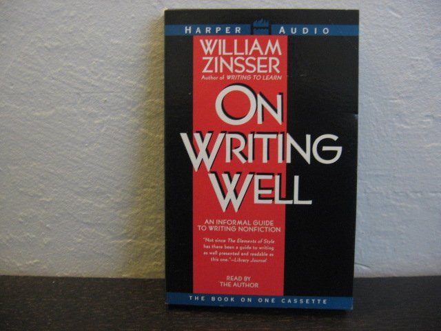 William Zinsser On Writing Well Audiobook Cassette
