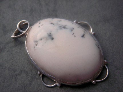 Botswana Dendritic Agate Gem .925 Silver Pendant