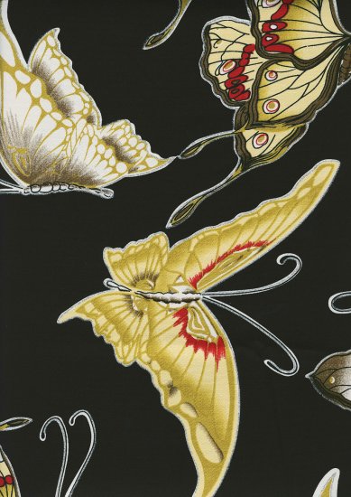 Enchanted Butterflies - Retro Japanese Cotton Lycra Fabric Fat Quarter