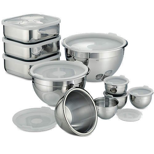 20 Pc. Stainless Prep & Storage Bowls