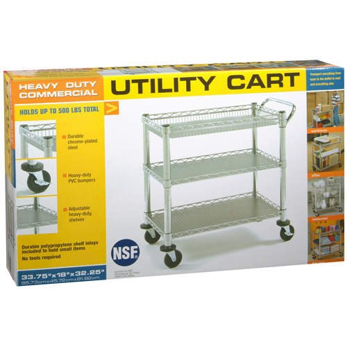 Seville Commercial Chrome Utility Cart