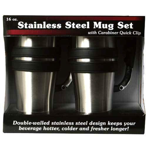Stainless Steel Travel Mug Set (2 pack)
