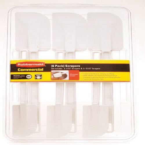 Rubbermaid� Professional Quality Spatulas / Scrapers (6 pack)