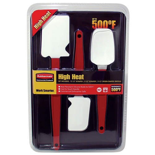 Rubbermaid� High Temperature Spatulas / Scrapers (3 pack)