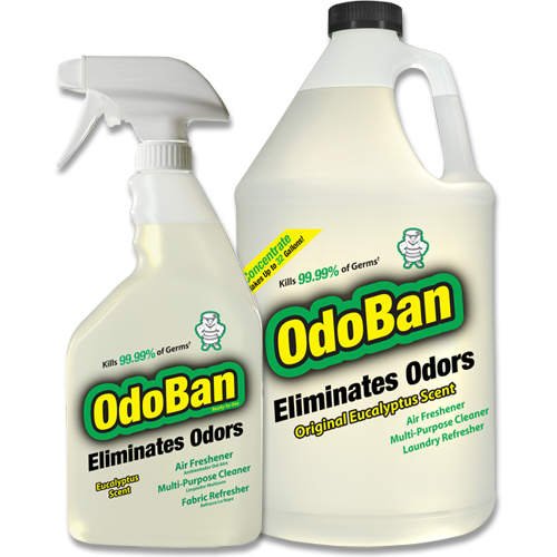 OdoBan -Sanitizer, Air Freshner, & Odor Eliminator, 2 Pack (128 oz. jug & 24 oz. spray bottle)