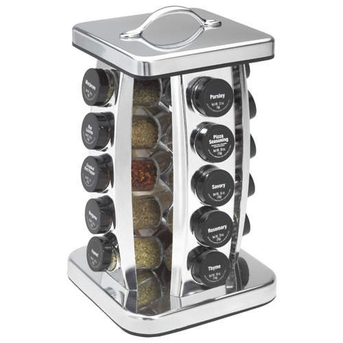 Filled Kamenstein Spice Rack (20 Spice FIlled Jars)