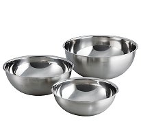 Stainless Steel 3 Pc. Mixing Bowl Set (3, 5, & 8 Qt.)
