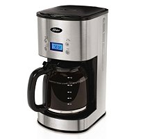 Oster - 12-Cup Programmable Coffee Maker ( Stainless Steel )