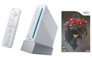 Nintendo Wii Console + The Legend Of Zelda: Twilight Princess Bundle