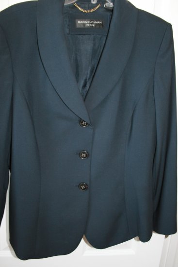 Dana Buchman Black Jacket Blazer Size 16P