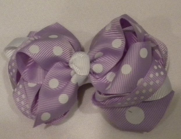 4 1/2" lavender boutique bow