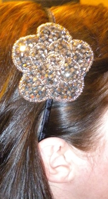 Beaded Flower Headband