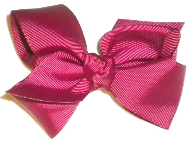 4 1/2" burgandy bow