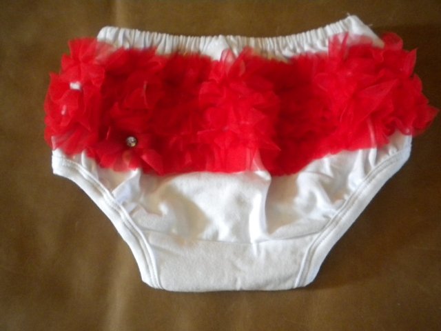 Red Ruffle Bottom Bloomers