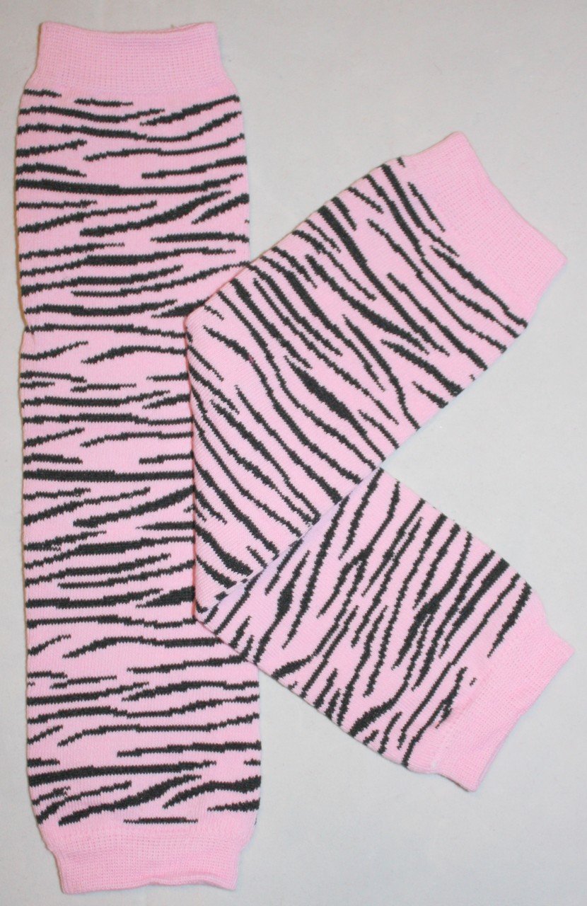 Pink Zebra Leg Warmers