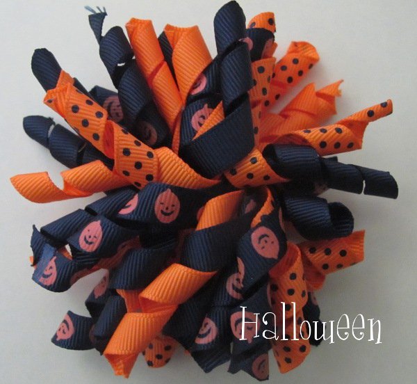 4" Fluffy Korker Clip - HALLOWEEN
