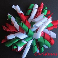 4" Fluffy Korker Clip - CHRISTMAS