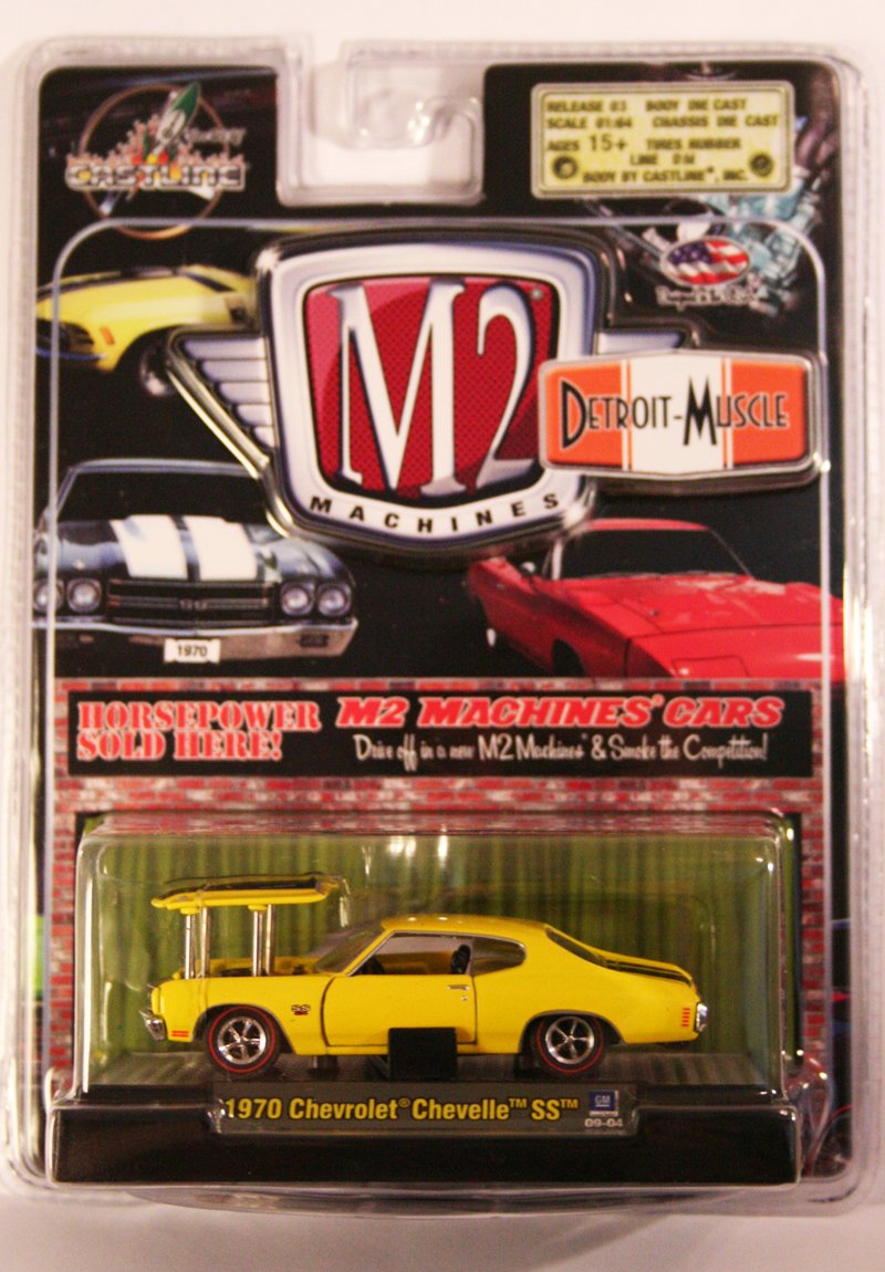 M2 Machines Detroit Muscle 1970 Chevrolet Chevelle SS Yellow