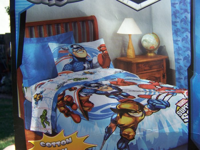 Marvel Super Hero Full Comforter & Sheet Set Bedding