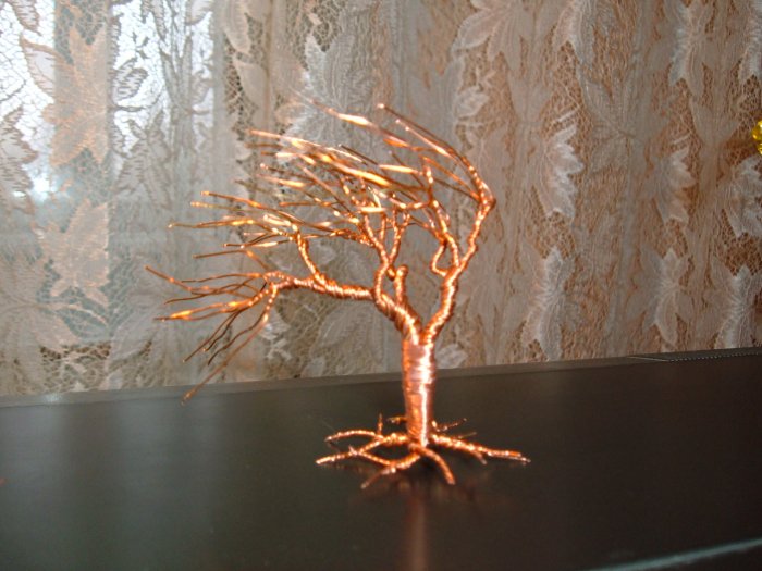 Wire tree sculpture No.9