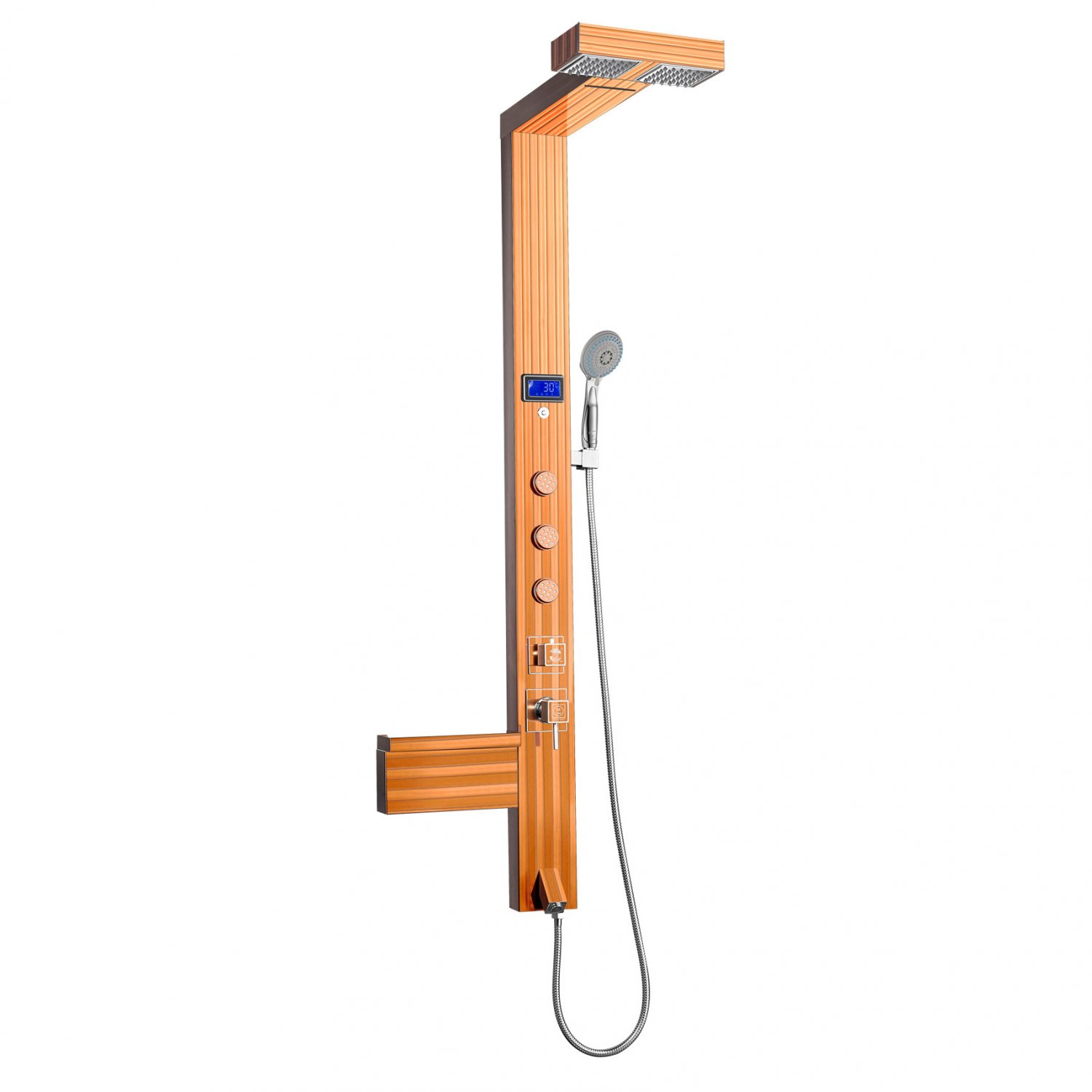 FedEx FREE SHIPPING Stainless steel rainfall Shower Panel 3 Body Massage Jets 867-348