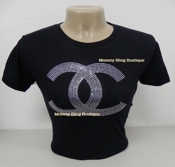 BEAUTIFUL Interlocking C's Rhinestone Shirt