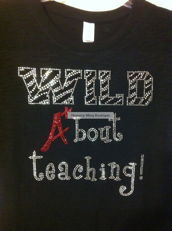 Wild A+bout Teaching Crystal Rhinestone Shirt