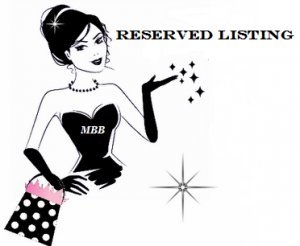 RESERVED listing for JKH43