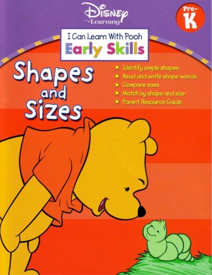 PRESCHOOL Teach your child SHAPES & SIZES with POOH