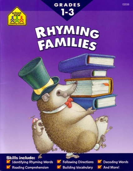 FIRST, SECOND & THIRD GRADES - Teach your child RHYMING FAMILIES