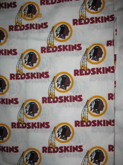 Set of 2 Washington Redskins King Size Pillow Case - Handmade