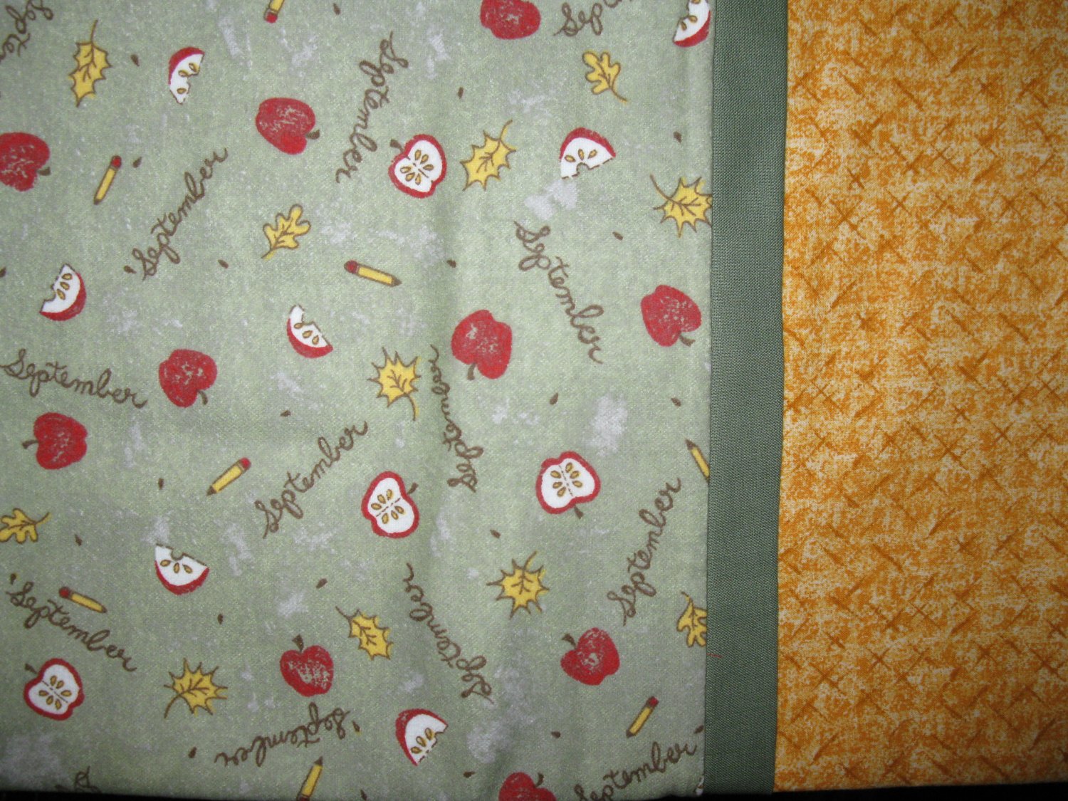 Set of 2 September Flannel Standard Pillow Cases- Handmade