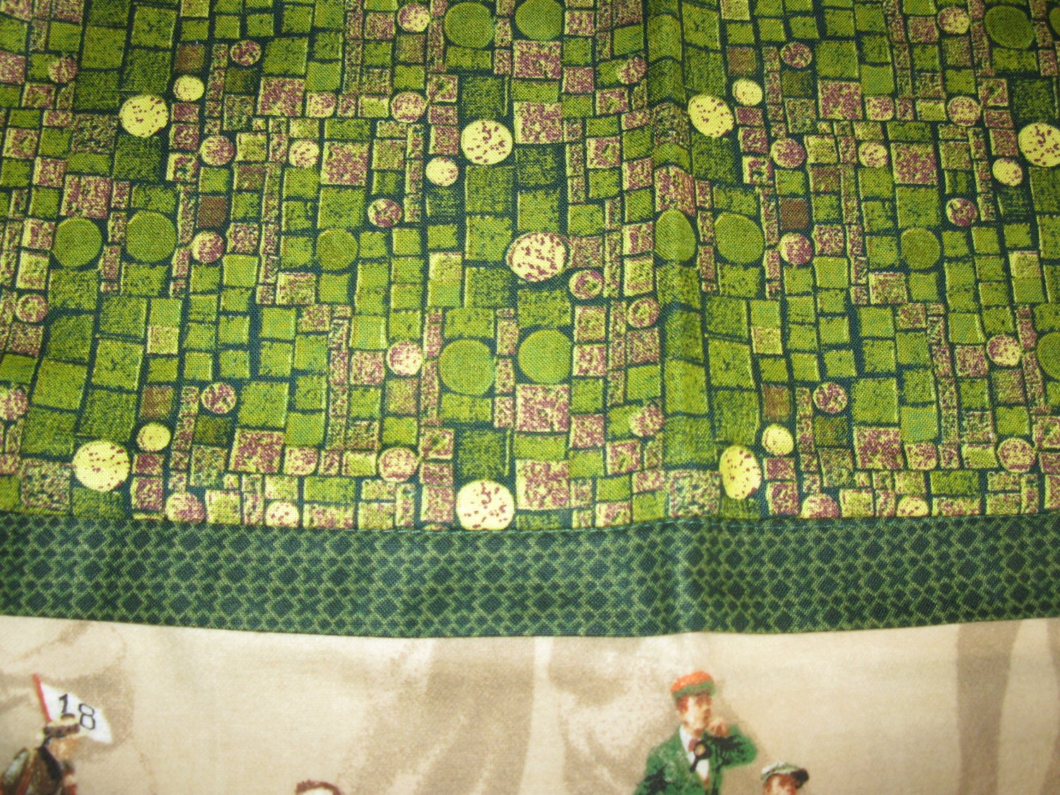 Set of 2 Tee Time Flannel Standard Pillow Cases-Handmade