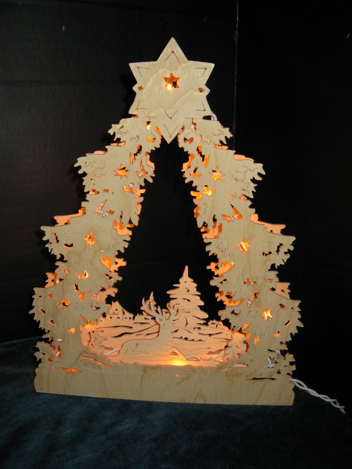 Handcrafted Winter Wonderland Lighted German Arch (Lichterbogen)