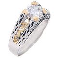 14k gold and non-tarnish rhodium ring!!!!!!!!!!!!!!!!!!!!!