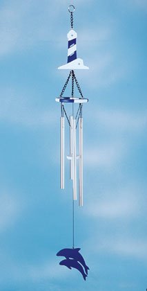 Wood Lighthouse Wind Chime #34060