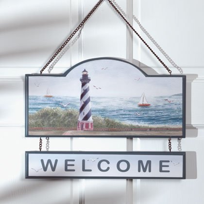 Lighthouse Welcome Sign #35329