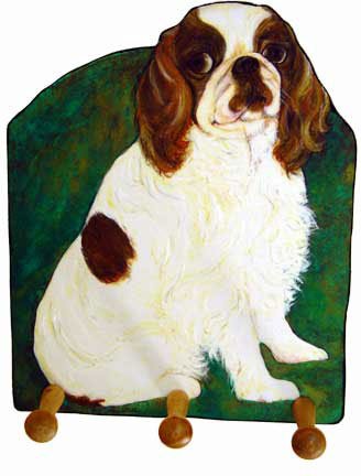 KING CHARLES SPANIEL Leash -Key Holder Cavalier dog art by Timeless Memories