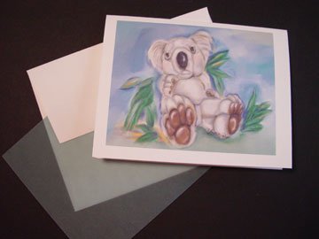Koala Baby- Personalized Notecards Timeless Memories Art