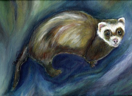 Pet Painting Commissioned Custom pet Portrait painting 14" X 18" Gallery wrapped canvas